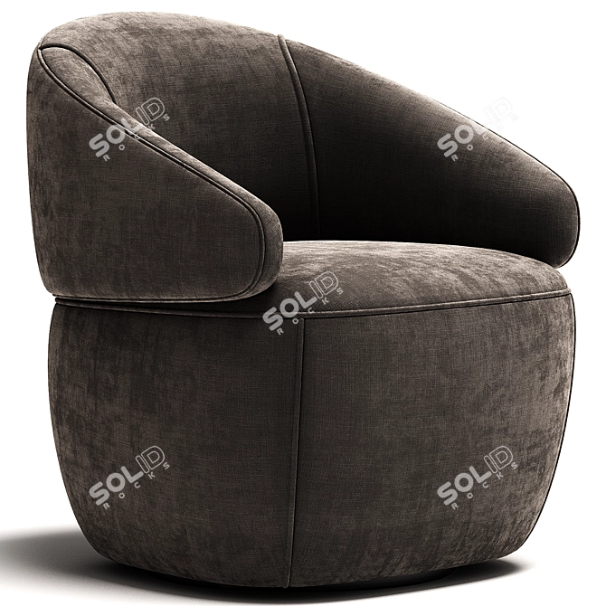 Stylish AGORA Armchair 2017 3D model image 3