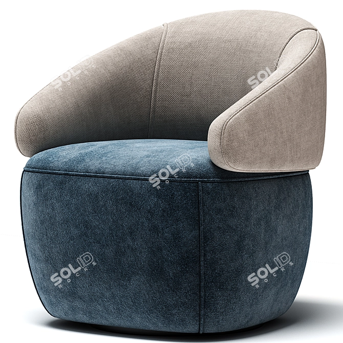 Stylish AGORA Armchair 2017 3D model image 4