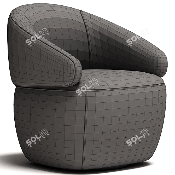 Stylish AGORA Armchair 2017 3D model image 5