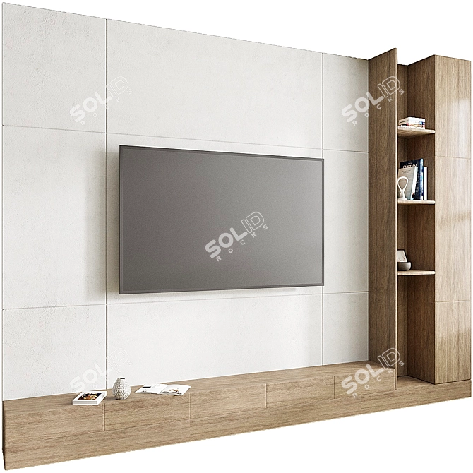 Hi-Def Smart TV Set 3D model image 1