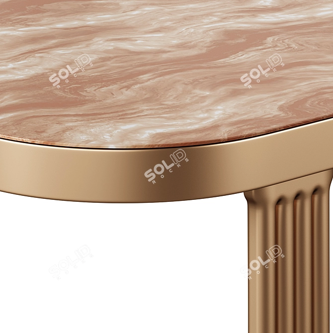 Outdoor Metal Coffee & Side Tables 3D model image 4