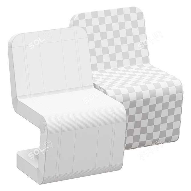  Flow Bench | Кресло 3D model image 5