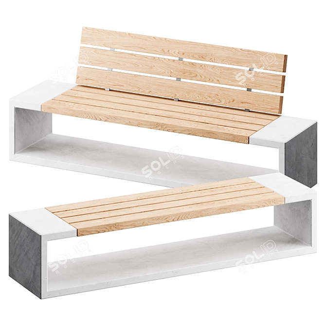 SIT OUTLINE Bench | Simple, Unique 3D model image 1