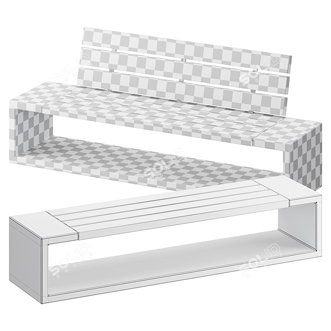 SIT OUTLINE Bench | Simple, Unique 3D model image 3