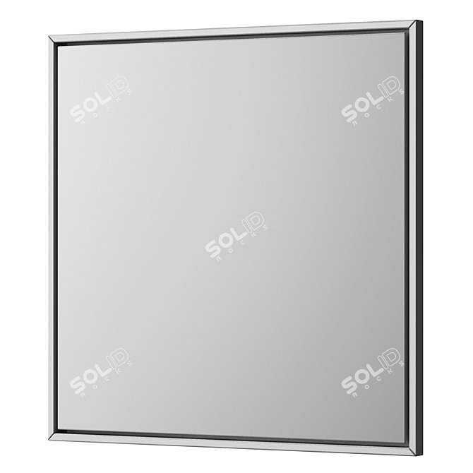 Minimalistic Impasto White Canvas 3D model image 4