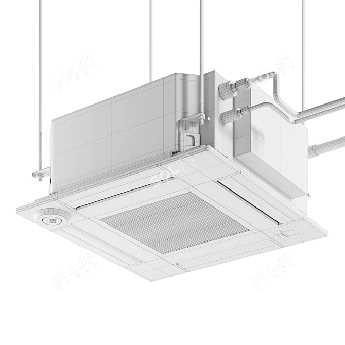 Mitsubishi Electric SLZ-M60FA Cassette AC 3D model image 3