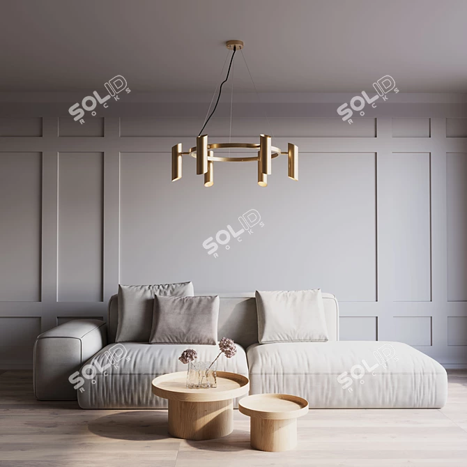 Sleek VL Lamp Essential 3D model image 7