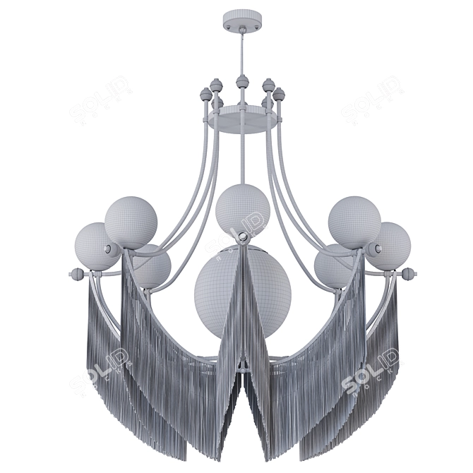 Elegant ''Clementine'' Chandelier by Pikartlights 3D model image 4