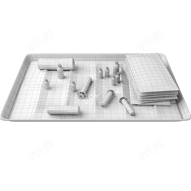 Medical Tray 3D Model Kit 3D model image 4