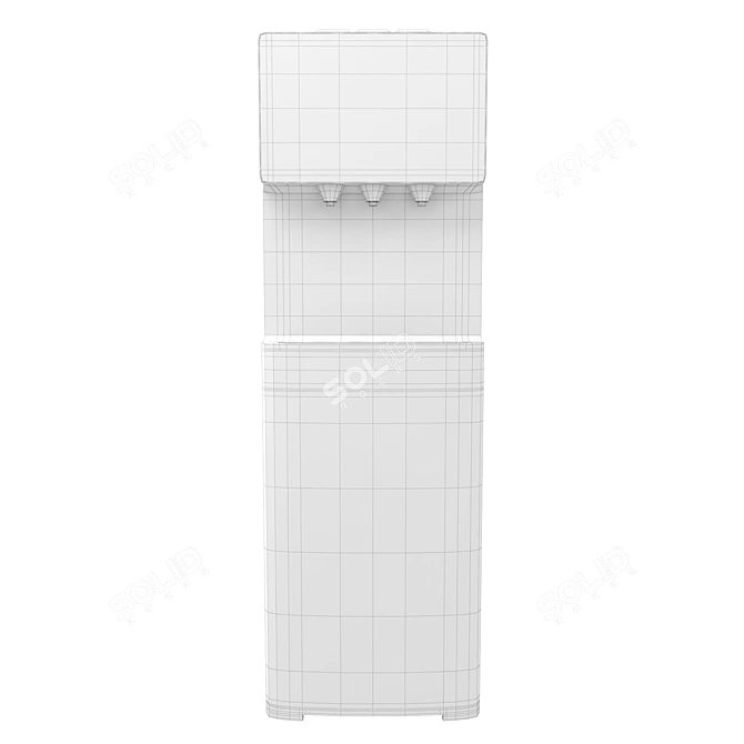 AquaFlow Water Dispenser 3D model image 4