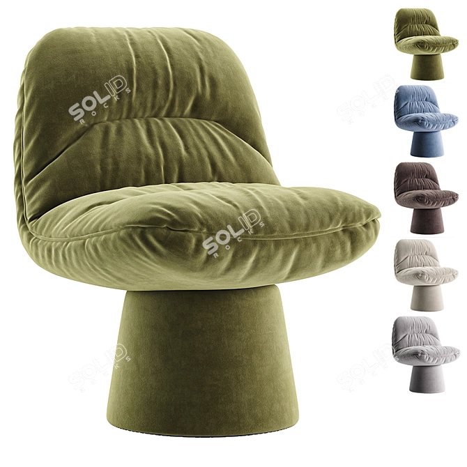 Modern Stylish Wes Chair Design 3D model image 2