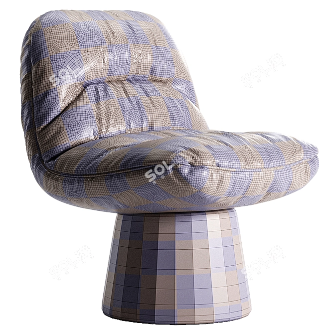 Modern Stylish Wes Chair Design 3D model image 7