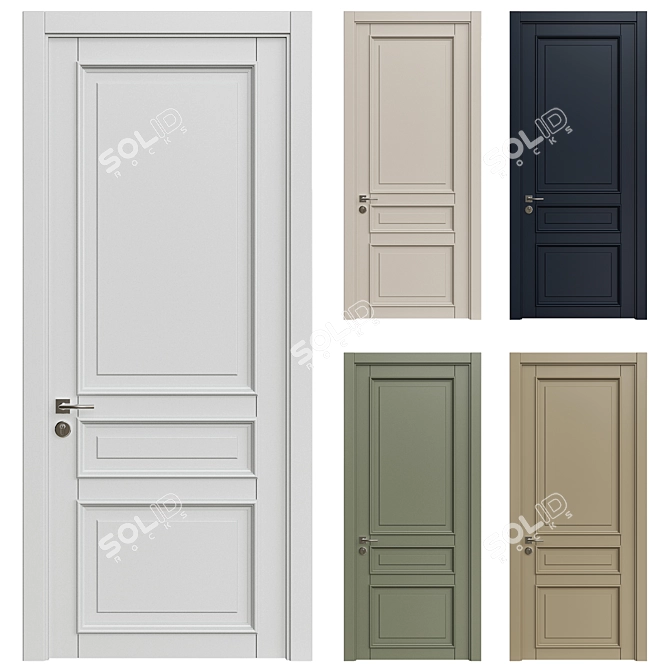  Modern 3D Interior Doors 253 3D model image 1