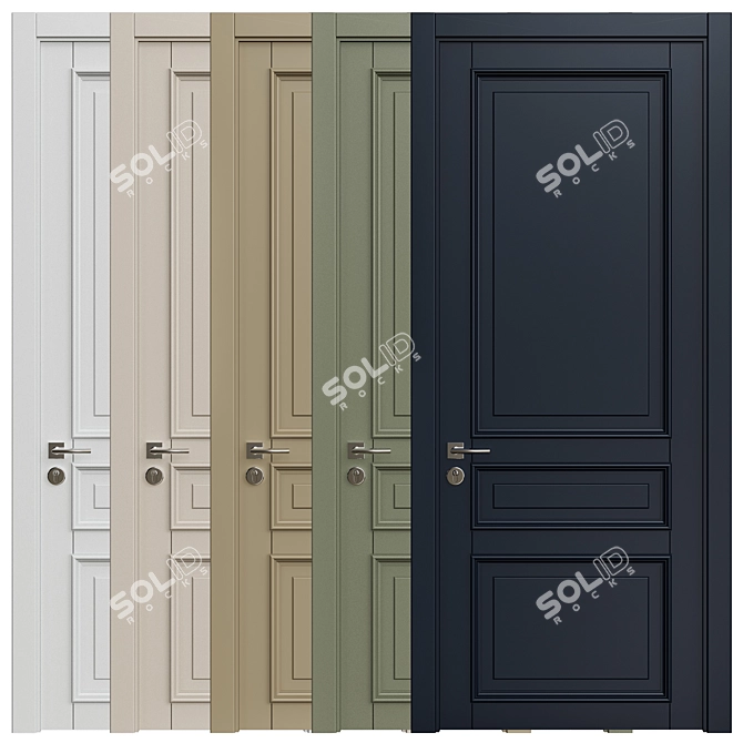  Modern 3D Interior Doors 253 3D model image 2