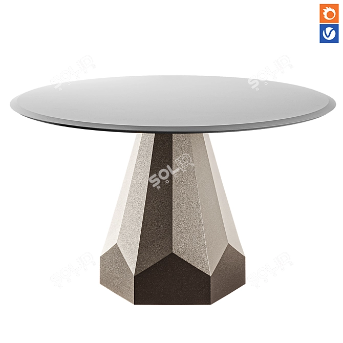 Sleek ZERMATT ARGILE Textured Model 3D model image 1