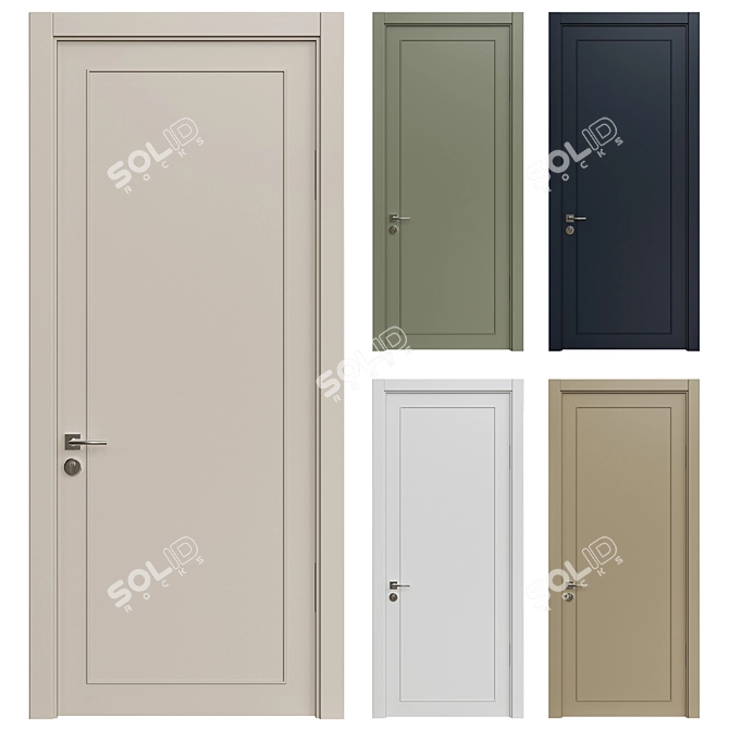 Interior Doors 3D Model 254 3D model image 1