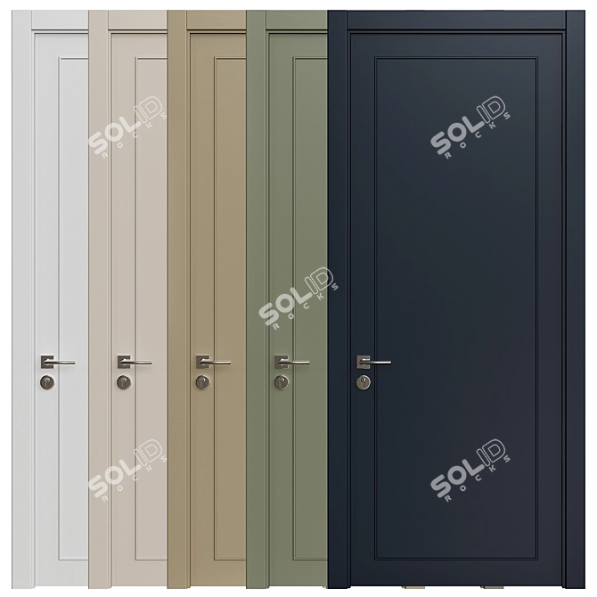 Interior Doors 3D Model 254 3D model image 2