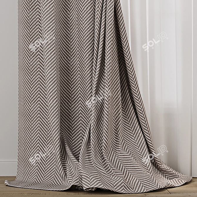 Digital Curtain Model Collection 3D model image 2