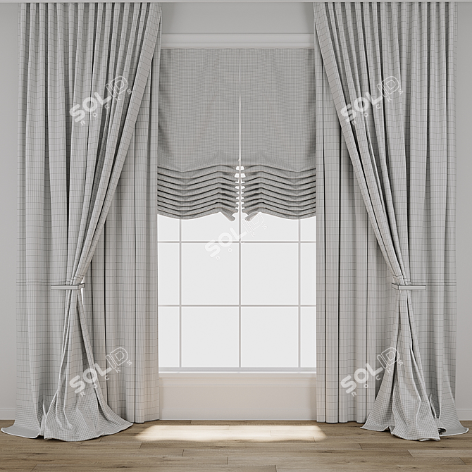 Digital Curtain Model Collection 3D model image 3