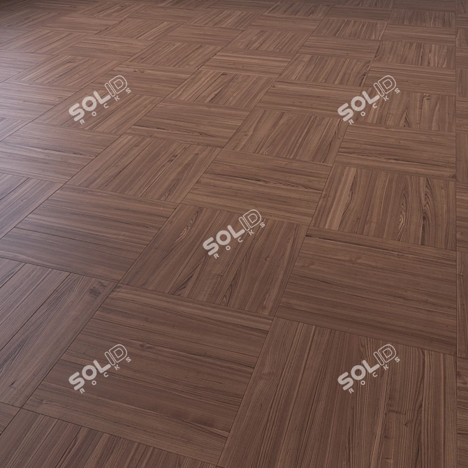 High-Quality Wooden Floor Model 3D model image 3