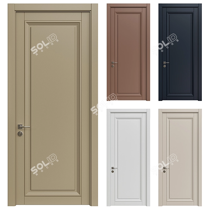 3D Model Interior Doors 256 3D model image 1