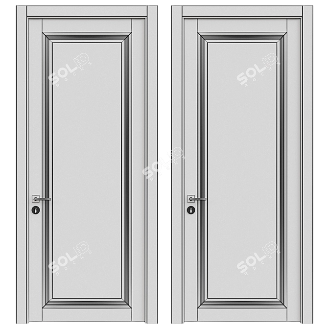 3D Model Interior Doors 256 3D model image 7