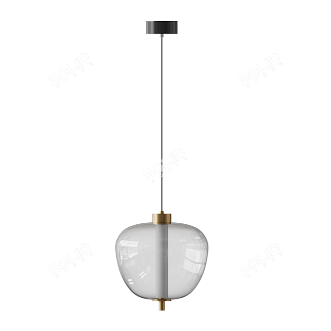 Ravi Glass Pendant Light Fixture 3D model image 3
