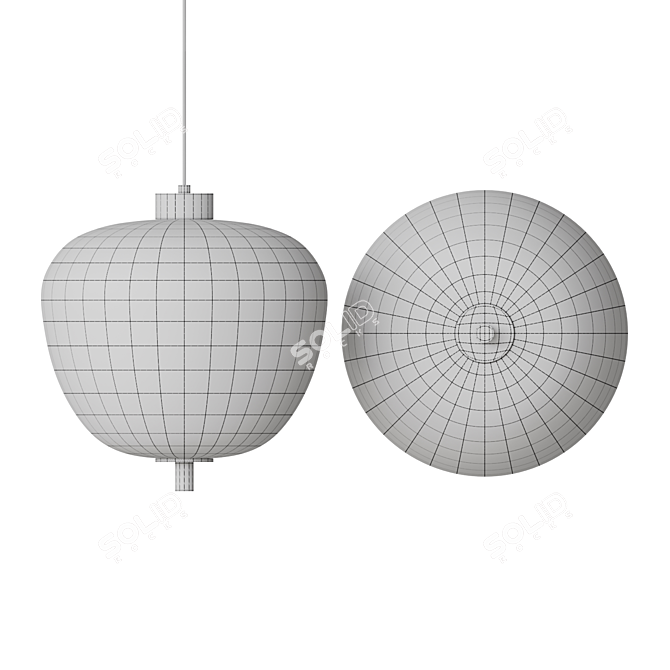 Ravi Glass Pendant Light Fixture 3D model image 4
