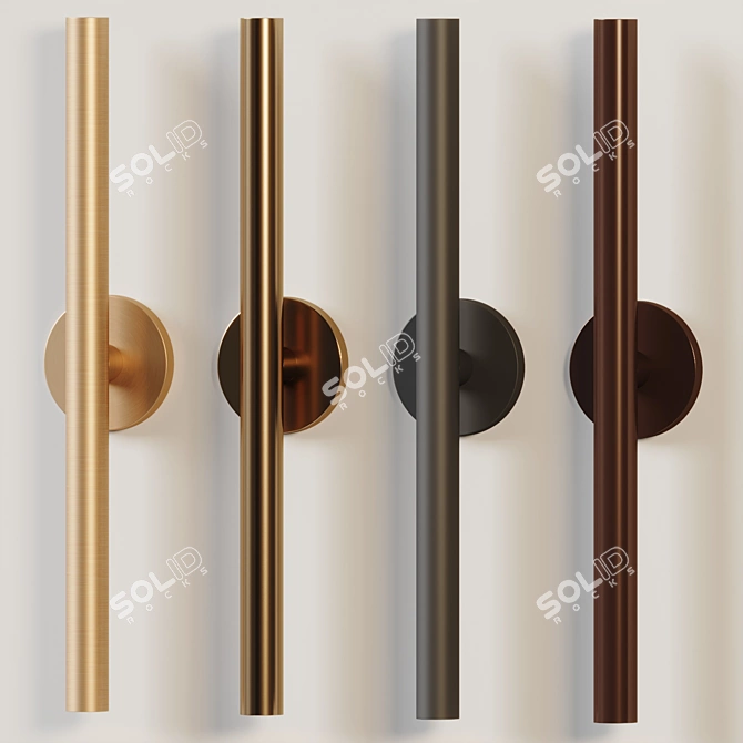 Urban Elegance LED Sconces 3D model image 6