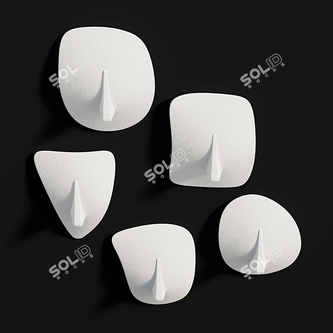 Modern Geometric Wall Art Set 3D model image 3