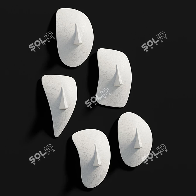 Modern Geometric Wall Art Set 3D model image 5