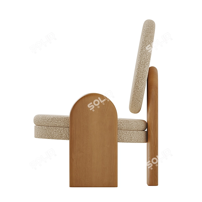 Smith Single Chair. Realistic 3D. 3D model image 2