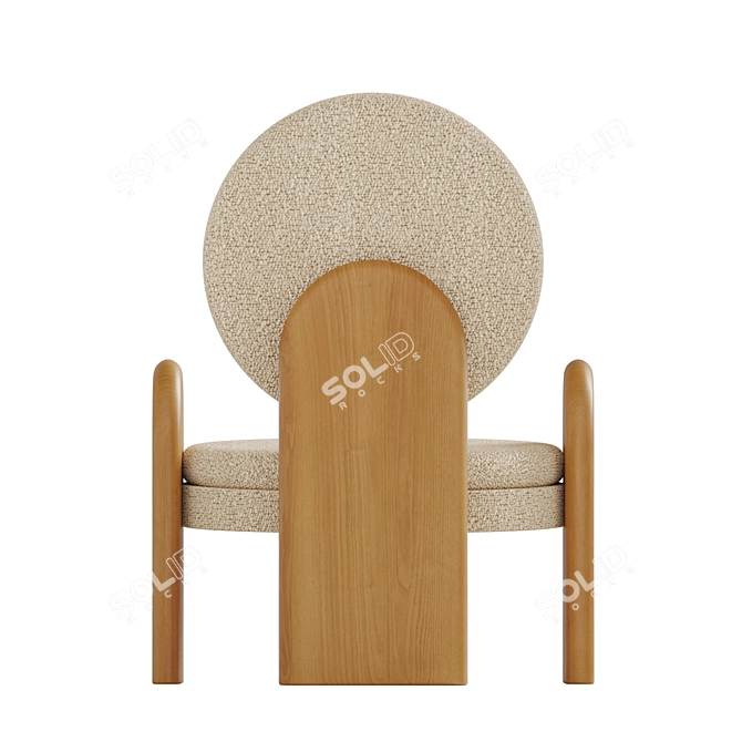 Smith Single Chair. Realistic 3D. 3D model image 4