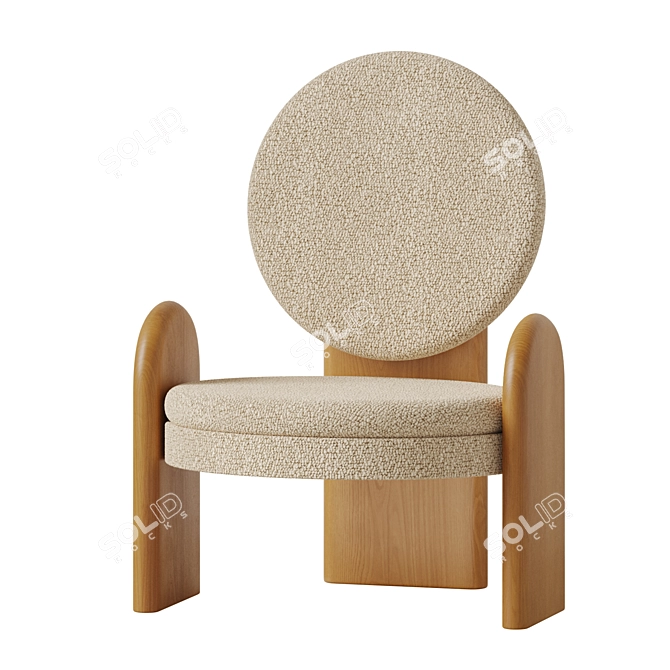 Smith Single Chair. Realistic 3D. 3D model image 5