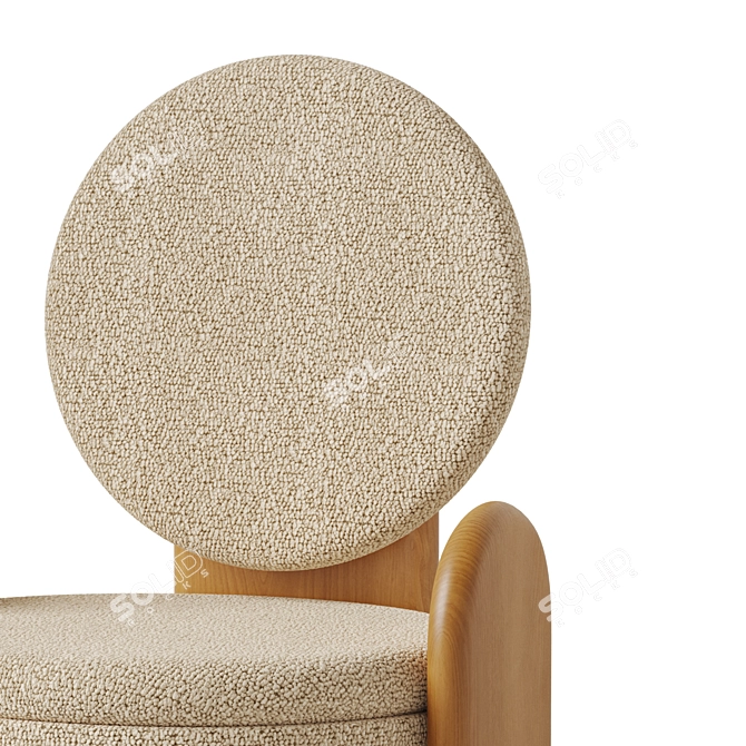 Smith Single Chair. Realistic 3D. 3D model image 6