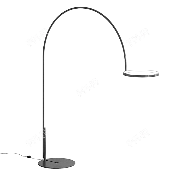 Modern Metal ARX Floor Lamp 3D model image 5