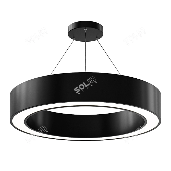 Elegant LED Pendant Lighting Fixture 3D model image 1