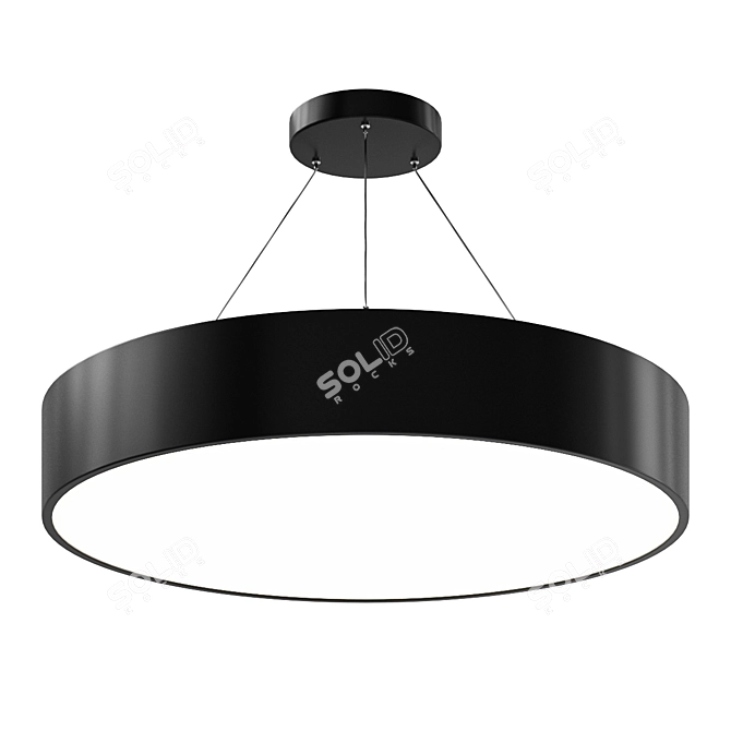 Elegant LED Pendant Lighting Fixture 3D model image 2