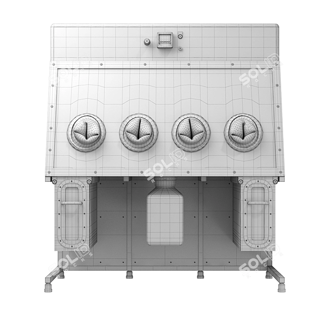 Sterile Handling Laboratory Isolator 3D model image 4