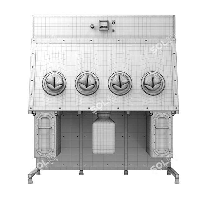 Sterile Handling Laboratory Isolator 3D model image 5