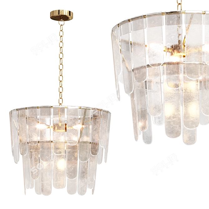 Next Grey Vittoria Pendant Chandelier 3D model image 1