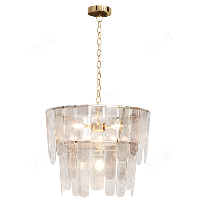 Next Grey Vittoria Pendant Chandelier 3D model image 2