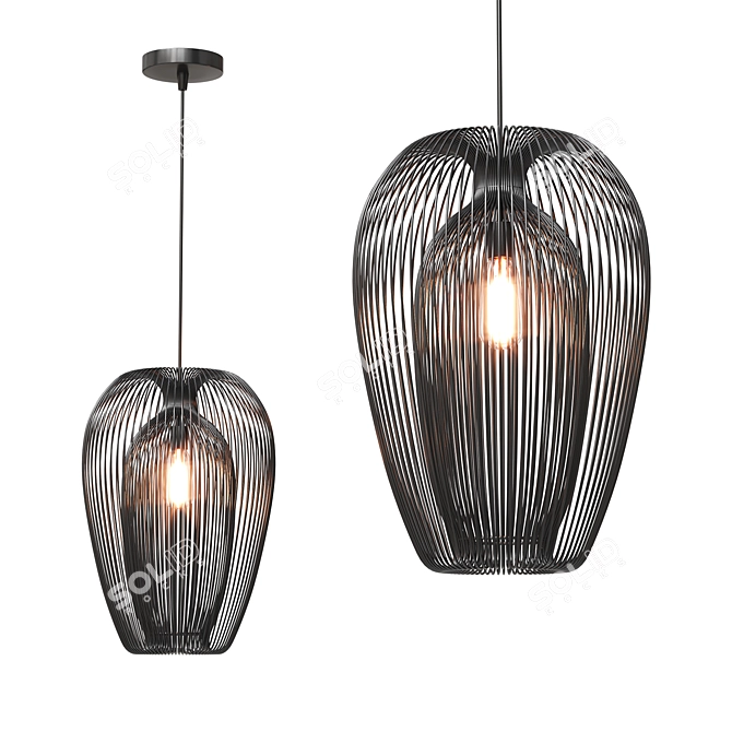 Dar Lighting Ero Pendant Light 3D model image 1