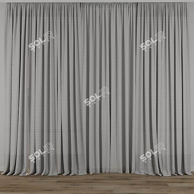 Premium Curtain Model Collection 3D model image 3