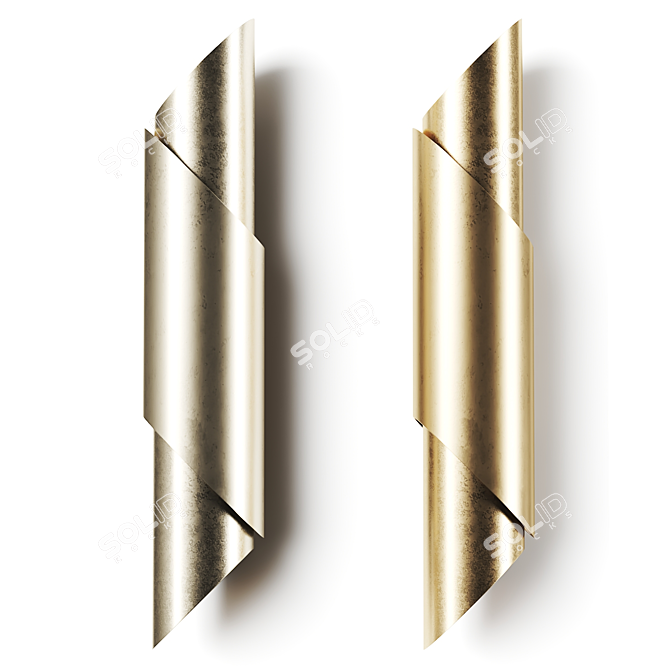 Rotating Wall Lamp Fixture 3D model image 1