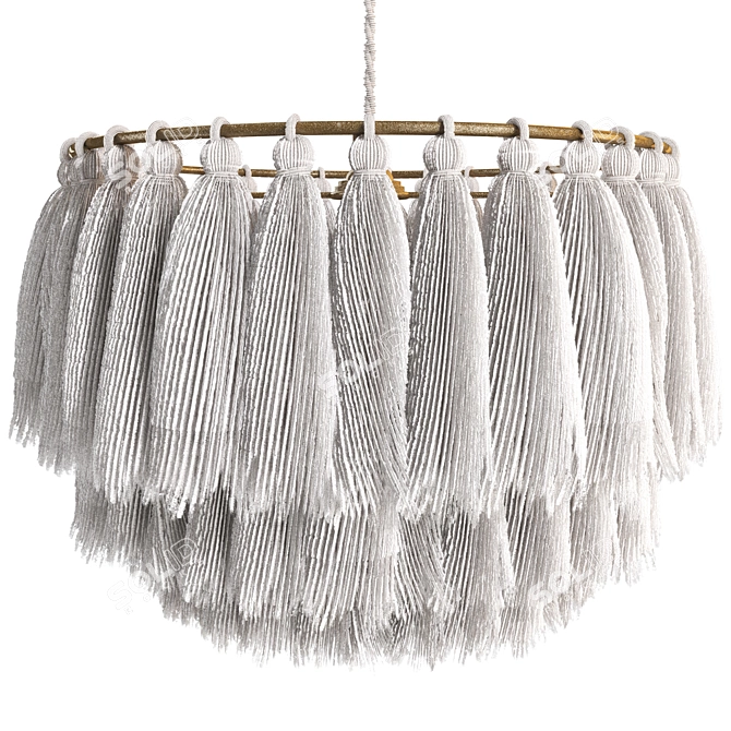 Boho Tassel Pendant Lamp Bundle 3D model image 1