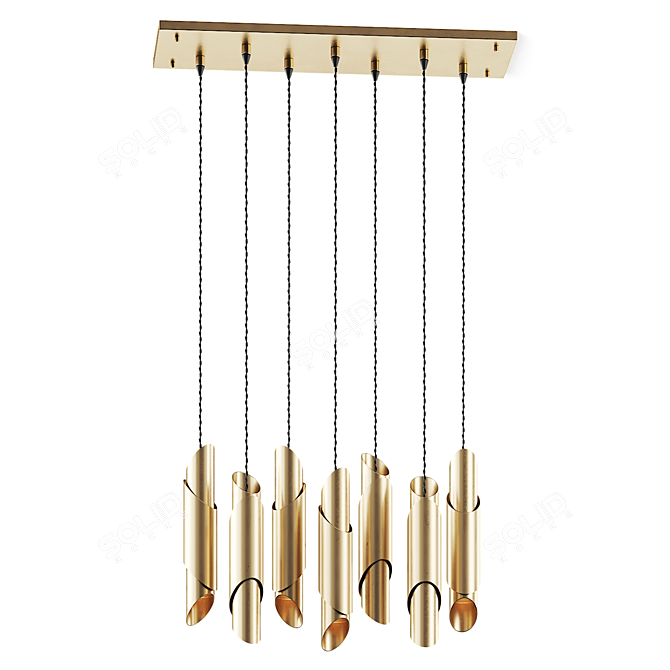 Rotatable Turia Pendant Lamp 3D model image 1