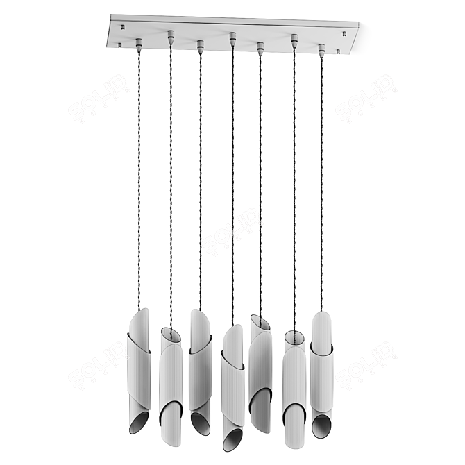 Rotatable Turia Pendant Lamp 3D model image 4