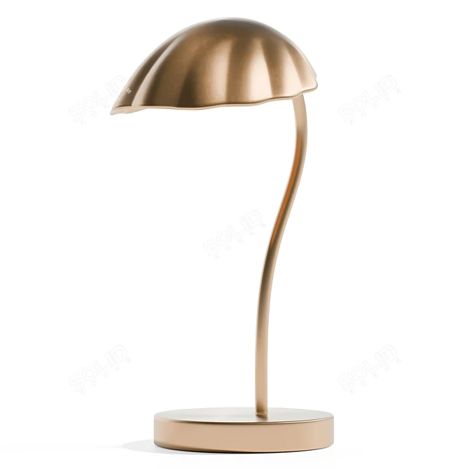 UV-Unwrapped Shell Table Lamp 3D model image 4