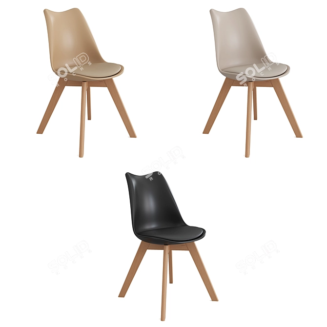 Fran-4 Chair Set, Divan.ru 3D model image 5